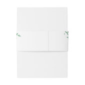 Rustieke Botanische Bladeren Bruiloft Uitnodigingen Wikkel (Achterkant Voorbeeld)