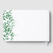 Rustieke Botanische Bladeren Huwelijk Gastenboek (Achterkant)