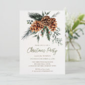 Rustieke Botanische Boho Kerstfeest Kaart (Staand voorkant)