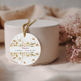 Rustieke Botanische Bruidsdouche Aanpassen Bedankjes Labels