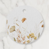 Rustieke Botanische Bruiloftssalon Aanpassen Bedankjes Labels (Achterkant)