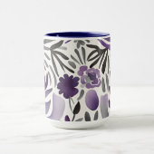 Rustieke botanische elementen Waterverf kunst Mok (Midden)