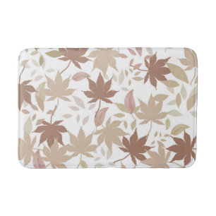 Rustieke Botanische esdoorn bladeren Patroon Herfs Badmat