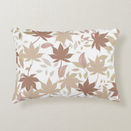 Rustieke botanische esdoorn laat patroon gezellige accent kussen