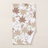 Rustieke Botanische esdoorn laat Patroon Herfst He Bad Handdoek (Handdoek)
