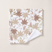 Rustieke Botanische esdoorn laat Patroon Herfst He Bad Handdoek (Wasdoekje)