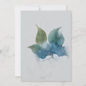 Rustieke botanische eucalyptus groen bruiloft uitn kaart (Achterkant)