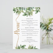 Rustieke Botanische Groene & Gouden Bladgroen Brui (Staand voorkant)