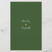 Rustieke Botanische Groene & Gouden Bladgroen Brui (Achterkant)