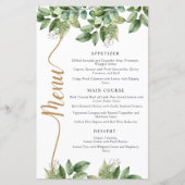 Rustieke Botanische Groene & Gouden Bladgroen Brui (Voorkant)