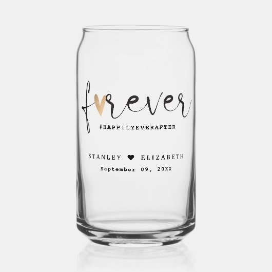 Rustieke Botanische Groene & Gouden Bladgroen Brui Blikvorm Glas (Voorkant)