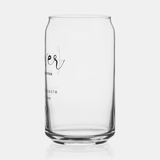 Rustieke Botanische Groene & Gouden Bladgroen Brui Blikvorm Glas (Links)