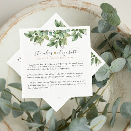 Rustieke Botanische Groene & Gouden Bladgroen Brui Servet