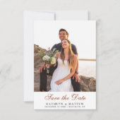 Rustieke Botanische herfst pompoen herfst bruiloft Save The Date (Voorkant)