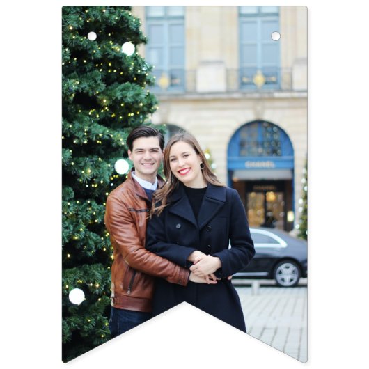 Rustieke Botanische herfst pompoen herfst bruiloft Vlaggetjes (Tweede vlag)