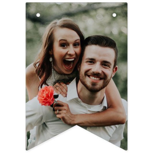 Rustieke Botanische herfst pompoen herfst bruiloft Vlaggetjes (Eerste vlag)