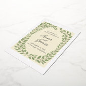 Rustieke Botanische Huwelijksuitnodiging – Eucalyp Folie Uitnodiging (Gedraaid)