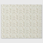 Rustieke botanische kerstvakantie cadeaupapier (Vlak)