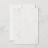 rustieke botanische ontwerp doopsel uitnodiging (Achterkant)