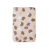 Rustieke Botanische Pompoen Spice Maple Leaf Patro Badmat (Voorkant Verticaal)