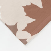 Rustieke Botanische Pompoen Spice Maple Leaf Patro Fleece Deken (Hoek)