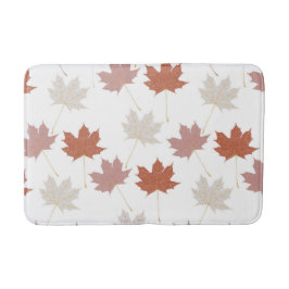 Rustieke Botanische Terracotta esdoorn patroon Badmat