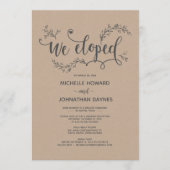 Rustieke & Botanische Uitnodiging Kaart (Voorkant)