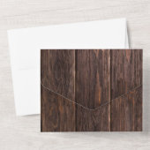 Rustieke botanische varens bruiloft all in one uitnodiging (Achterkant)