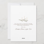 Rustieke Botanische Vrede op Aarde Script Foto Feestdagenkaart (Achterkant)