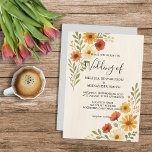 Rustieke botanische waterverf bloemen boho bruilof kaart<br><div class="desc">Rustieke botanische waterverf bloemen boho bruiloft Uitnodiging. Voor het voorjaar,  de zomer,  de herfst of de winter bruiloft. U kunt eenvoudig uw eigen foto toevoegen om deze zeer persoonlijk en uniek te maken en uw eigen tekst toe te voegen.</div>