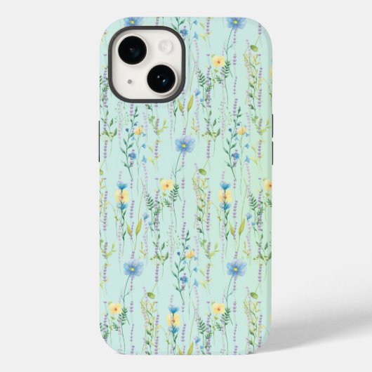 Rustieke Botanische Waterverf gradiënt flora bloem Case-Mate iPhone Case (Achterkant)