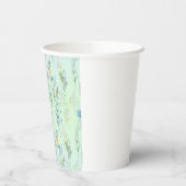 Rustieke Botanische Waterverf gradiënt flora bloem Papieren Bekers (Links)