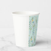 Rustieke Botanische Waterverf gradiënt flora bloem Papieren Bekers (Rechts)