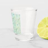 Rustieke Botanische Waterverf gradiënt flora bloem Shot Glas (Rechts)