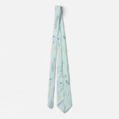 Rustieke Botanische Waterverf gradiënt flora bloem Stropdas (Achterkant)