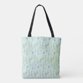 Rustieke Botanische Waterverf gradiënt flora bloem Tote Bag (Achterkant)