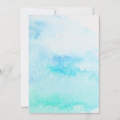 Rustieke botanische waterverf verlaat bruiloft inv kaart (Achterkant)