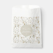 Rustieke Botanische Wildflower Kerstmis Bedankzakje (Voorkant)