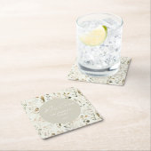 Rustieke Botanische Wildflower Kerstmis Kartonnen Onderzetters (Insitu)