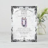 Rustieke Bourbon Derby Feest Uitnodiging (Staand voorkant)