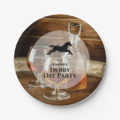 Rustieke Bourbon Derby Horse Racing Papieren Bordje (Voorkant)