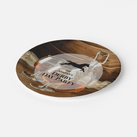 Rustieke Bourbon Derby Horse Racing Papieren Bordje
