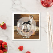 Rustieke Bourbon Derby Horse Racing Servet (Insitu)