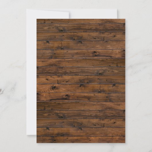 Rustieke Bourgogne Bloemen Lichten Huwelijksgeloft Kaart (Achterkant)