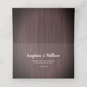 Rustieke Bourgogne Bloemen Waterverf Bruiloft Plaatskaartje (Binnenkant ongevouwen)