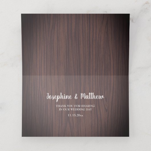 Rustieke Bourgogne Bloemen Waterverf Bruiloft Plaatskaartje (Binnenkant ongevouwen)