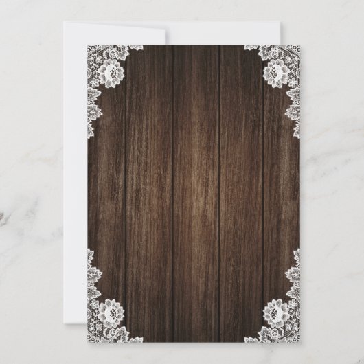 Rustieke Bourgogne Blush Bloemen Huwelijksuitnodig Kaart (Achterkant)