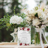 Rustieke Bourgogne Blush Pioenrozen Rozen Bloemenb Kaart