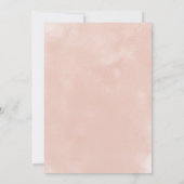 Rustieke Bourgogne & Blush Roze Rozen Bruids Lunch Kaart (Achterkant)