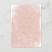 Rustieke Bourgogne & Blush Roze Rozen Receptie Informatiekaartje (Achterkant)